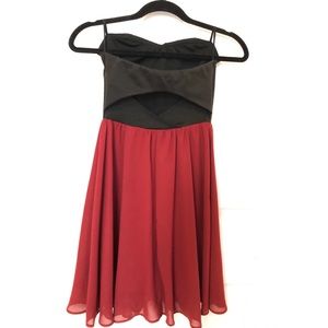Strapless/Cutout back dress